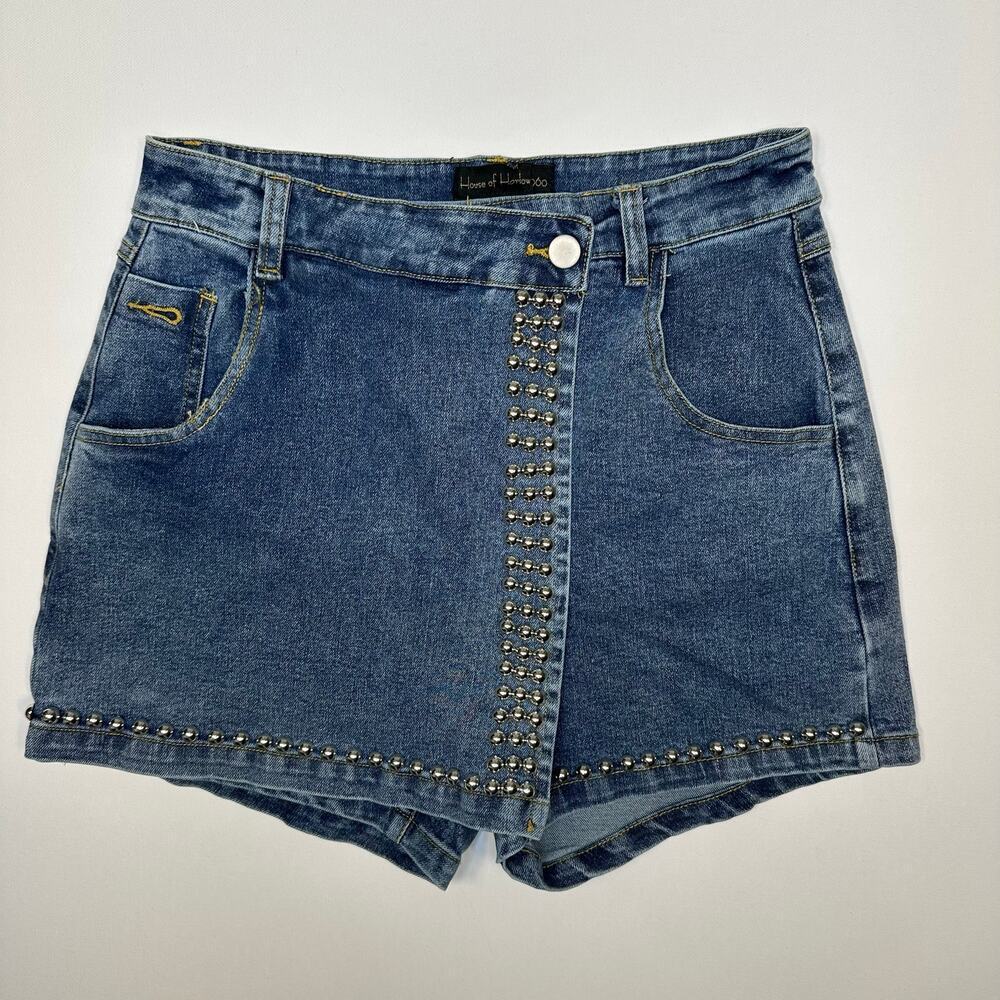 House of Harlow Metal Stud Denim Skort Size Small